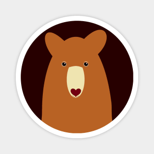 CINNAMON BEAR PORTRAIT Magnet